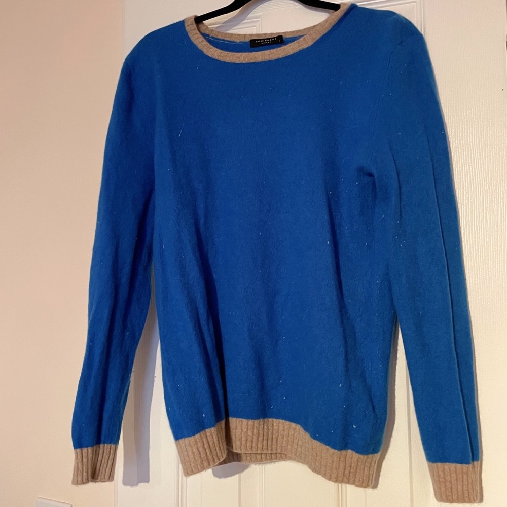 Blue cashmere sweater